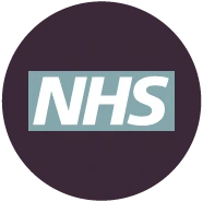 NHS logo in Meditelle brand colours