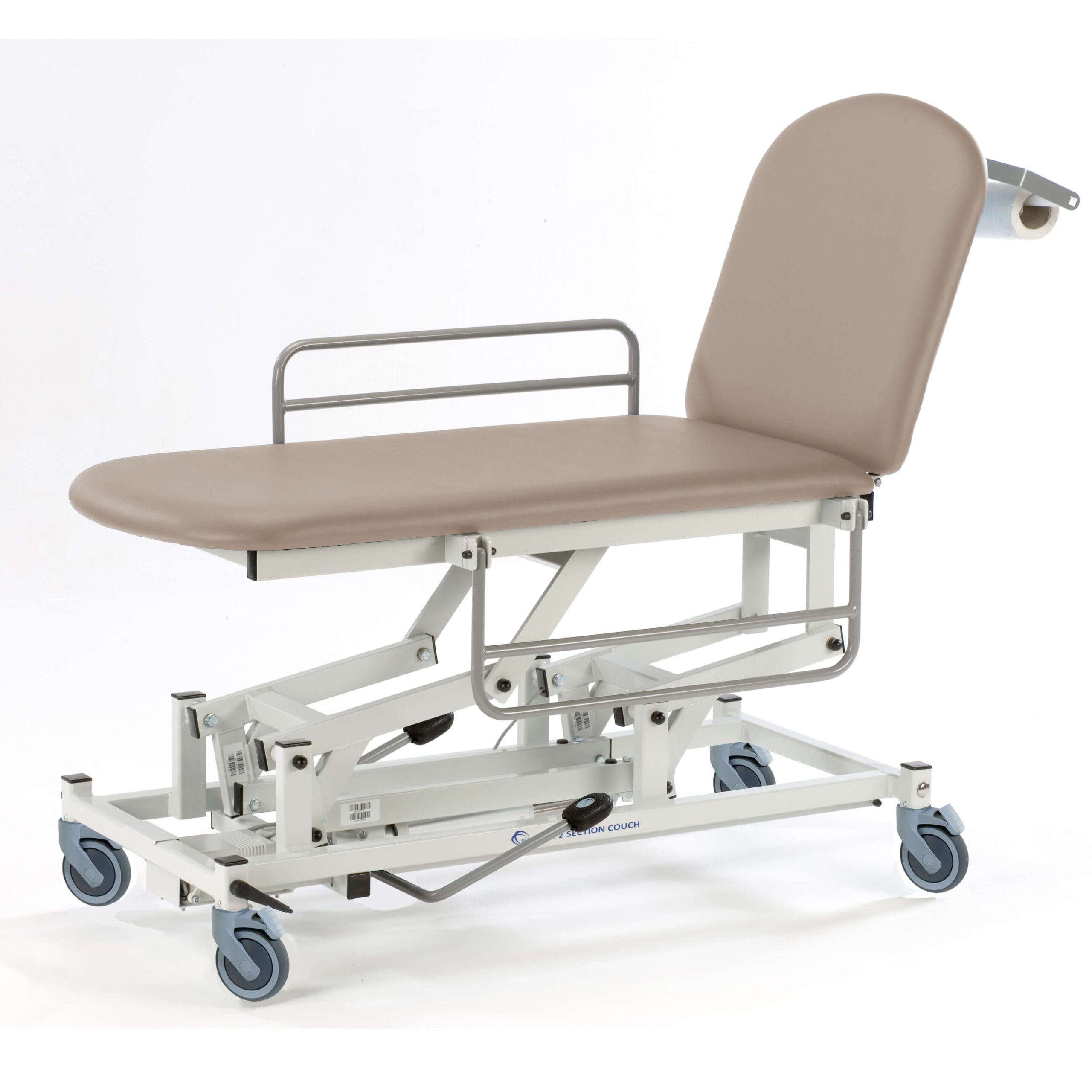 2 Section Mobile Treatment Couch - Cream