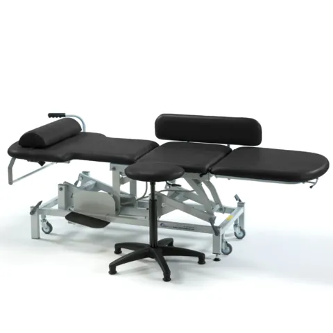 Echocardiography Couch - Black, Retractable