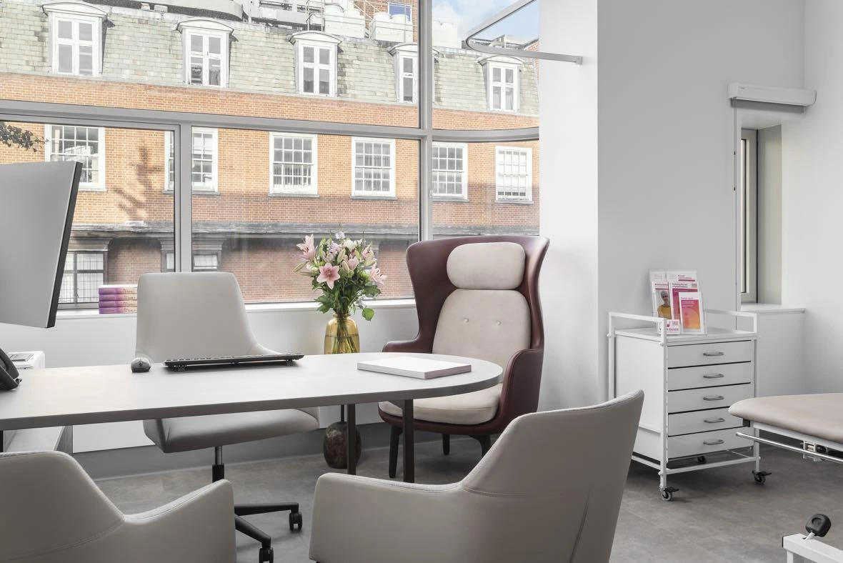 Consulting room showing seating at PI Group - King Edward